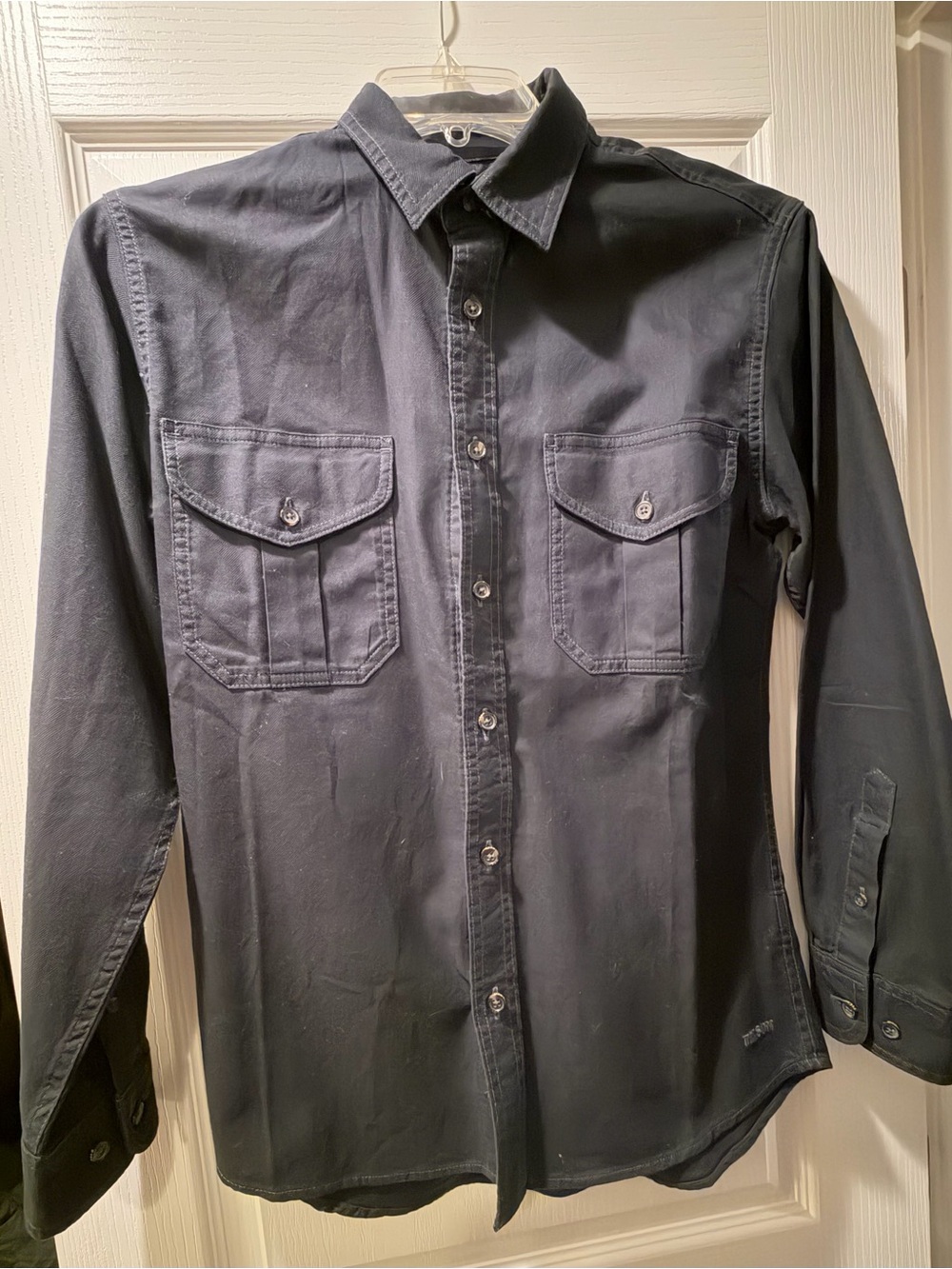 Filson Black Long-Sleeve Button-Down Work Shirt